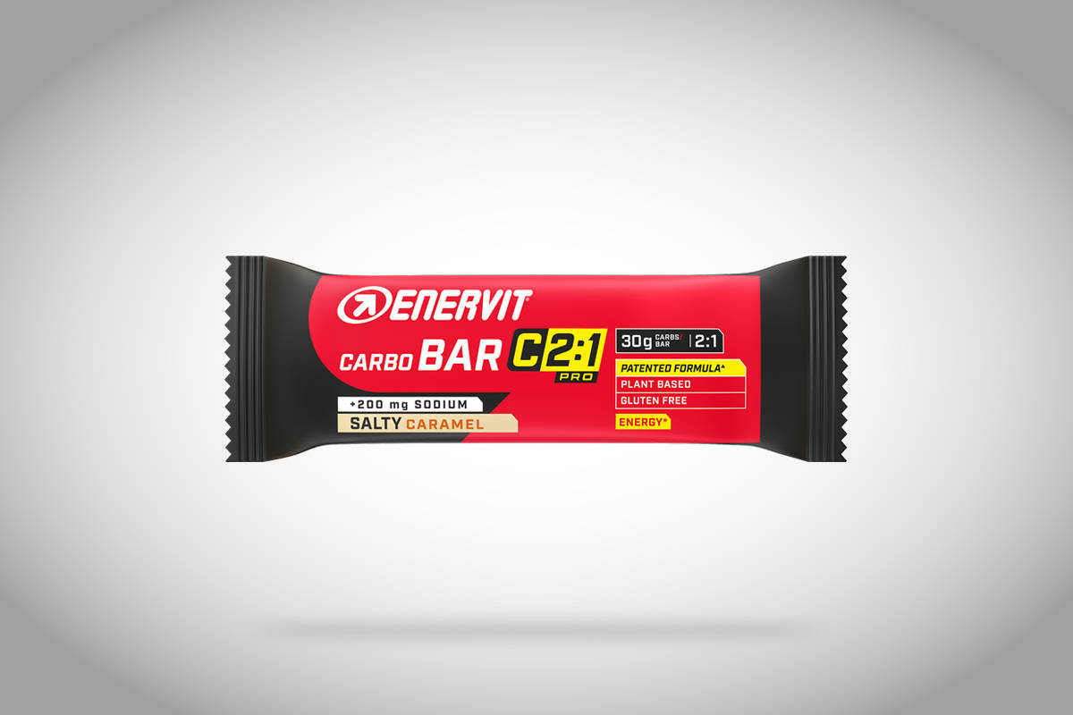 Enervit C2:1PRO Carbo Bar C2:1PRO Salty Caramel. Imagen: Enervit