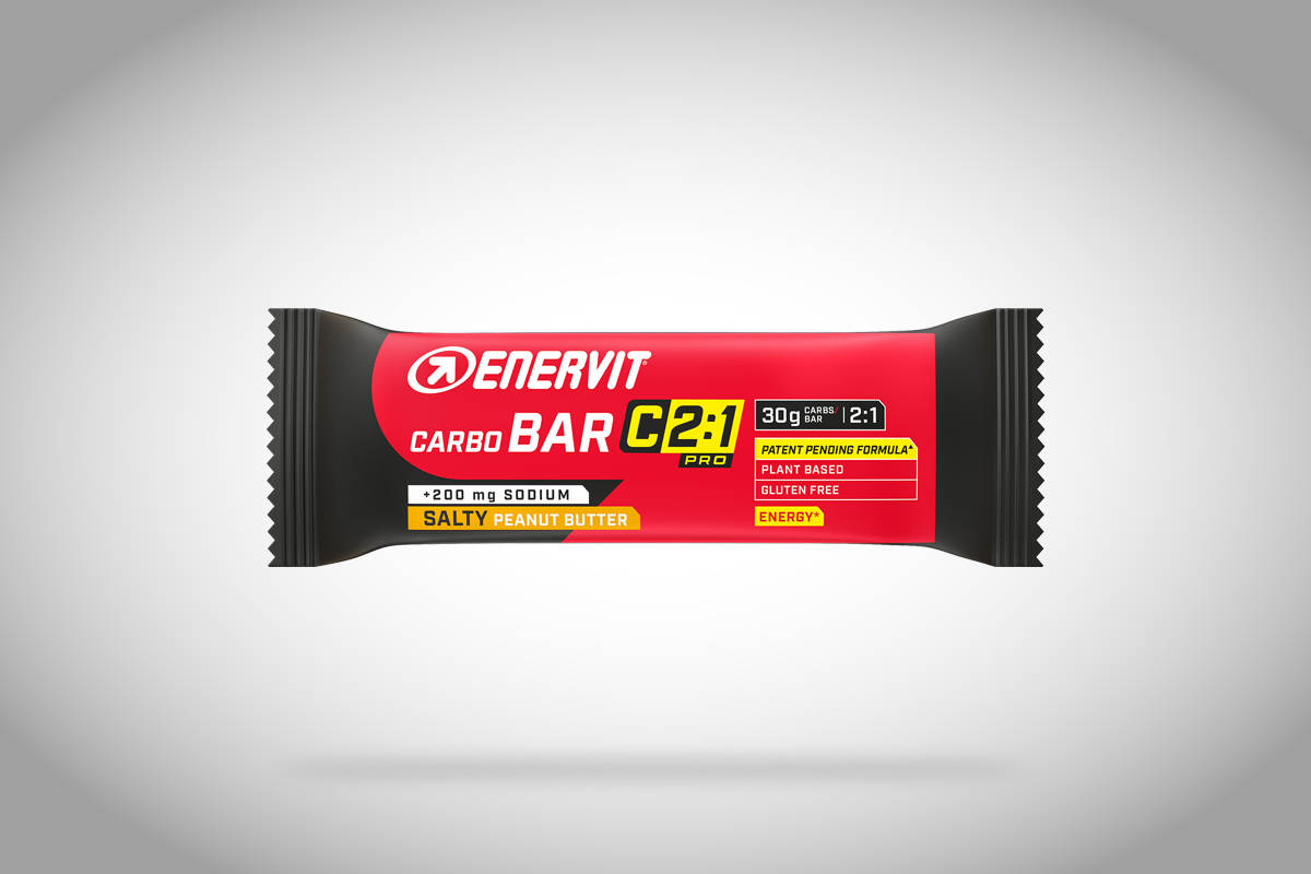 Enervit C2:1PRO Carbo Bar Peanuts Sodio. Imagen: Enervit