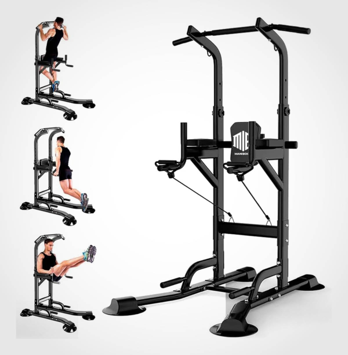 Estación de dominadas multifuncional. Imagen: ManiBoom