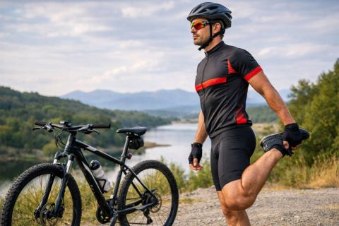 Estiramientos antes y después de salir en bicicleta: qué conviene hacer de verdad