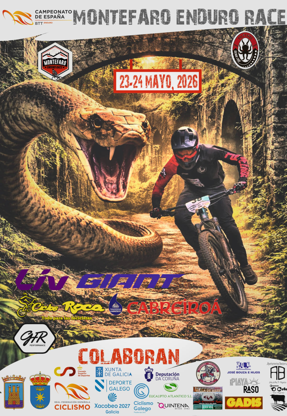 Cartel oficial del Campeonato de España de Enduro. Imagen: RFEC