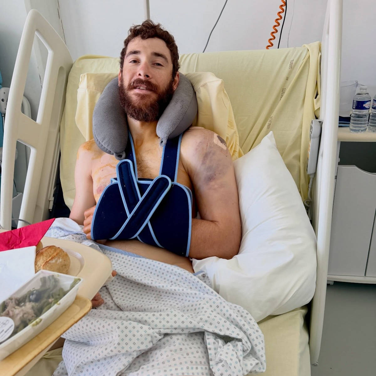 Victor Koretzky en el hospital. Imagen: Instagram