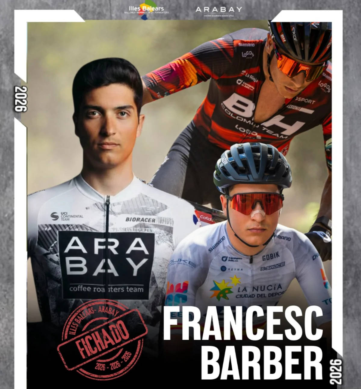 Francesc Barber refuerza al Illes Balears-Arabay para debutar en la carretera en 2026