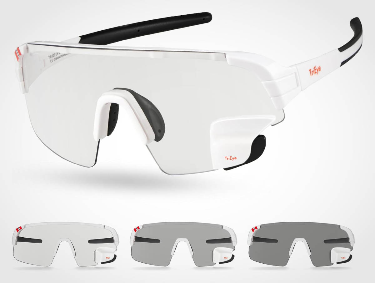 Gafas de ciclismo con espejo retrovisor. Imagen: TriEye