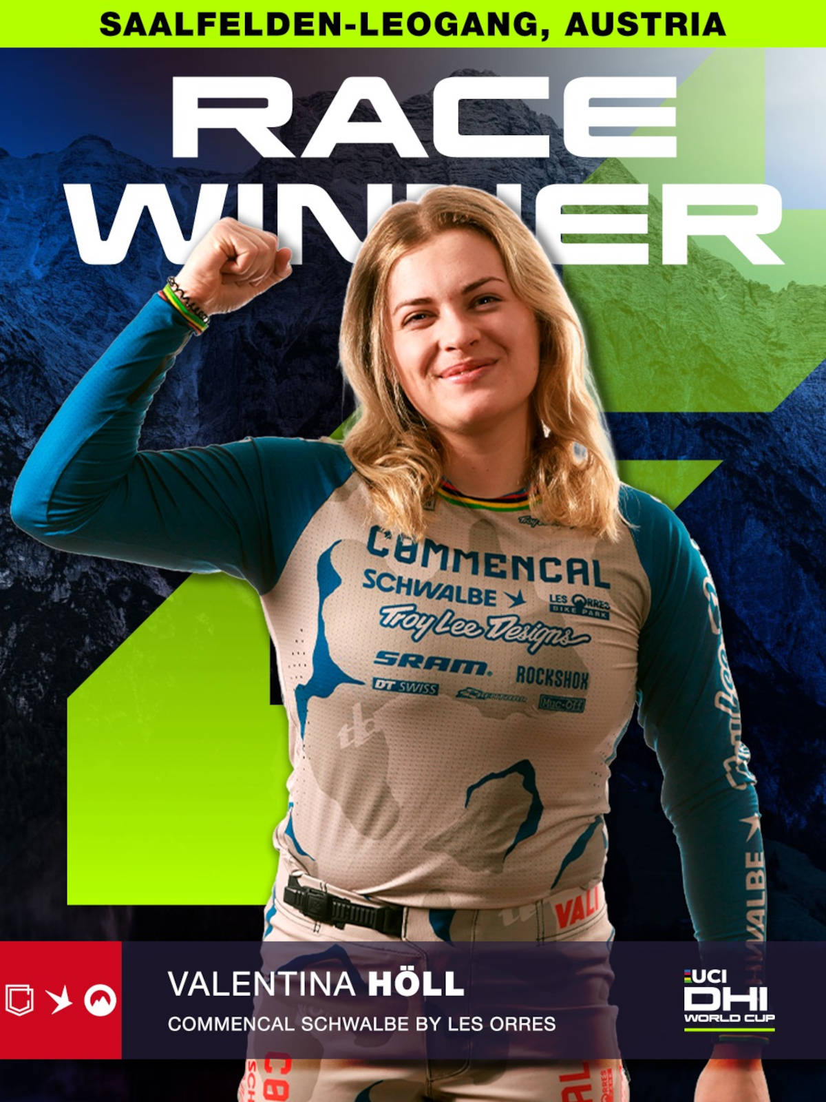 Valentina Höll. Imagen: WHOOP UCI Mountain Bike World Series