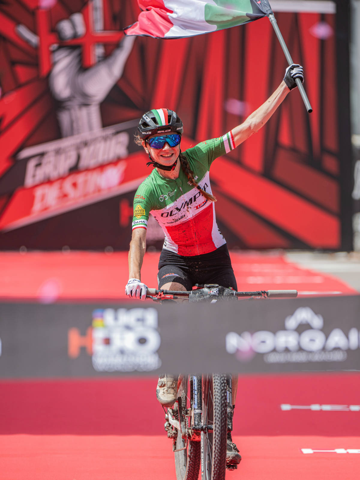 Claudia Peretti. Imagen: HERO UCI MTB Marathon World Cup