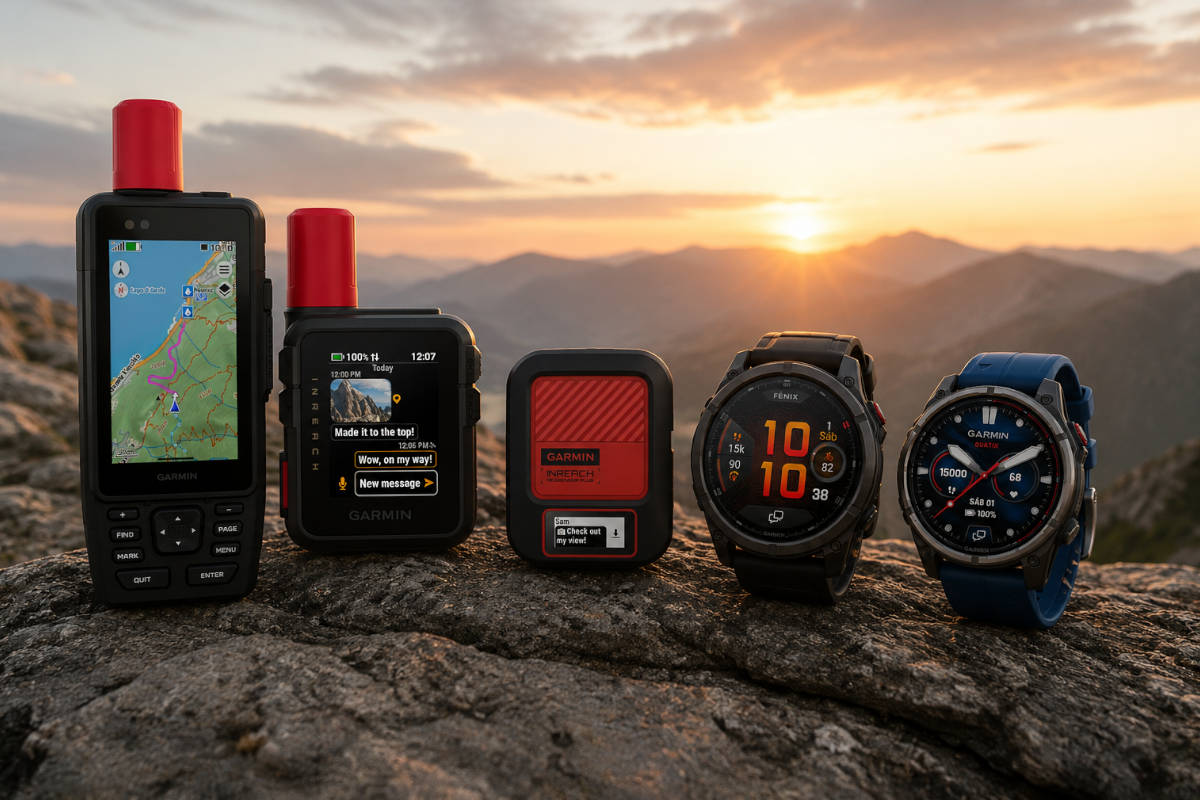 Dispositivos con InReach. Imagen: TodoMountainBike