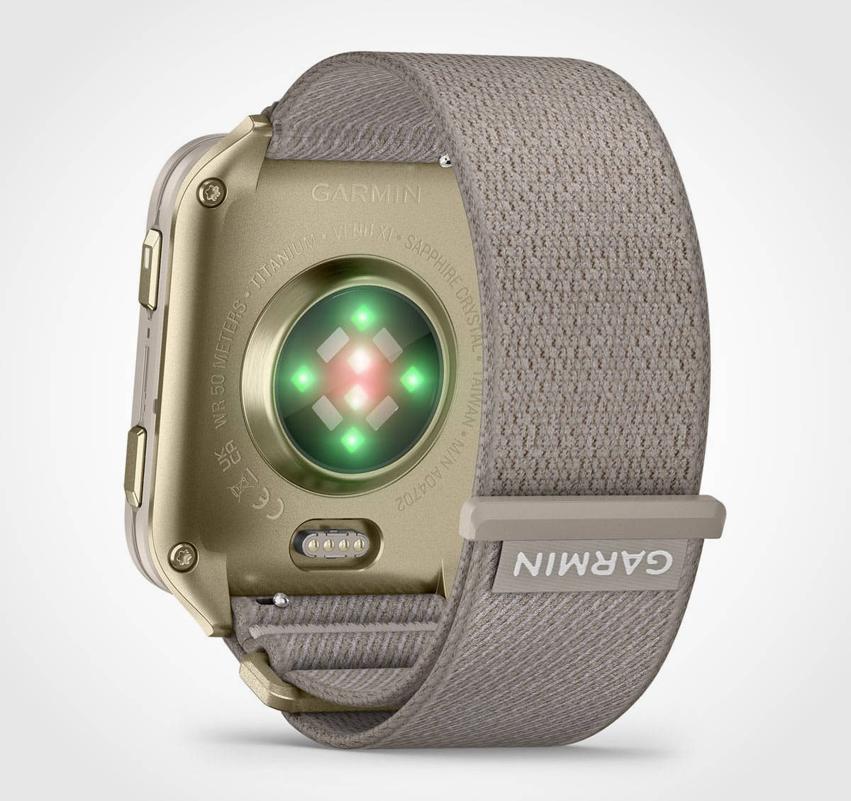 Garmin Venu X1 en versión titanio dorado. Imagen: Garmin