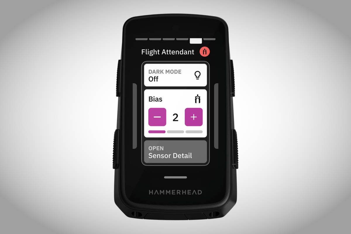 Pestaña del centro de control. Imagen: SRAM