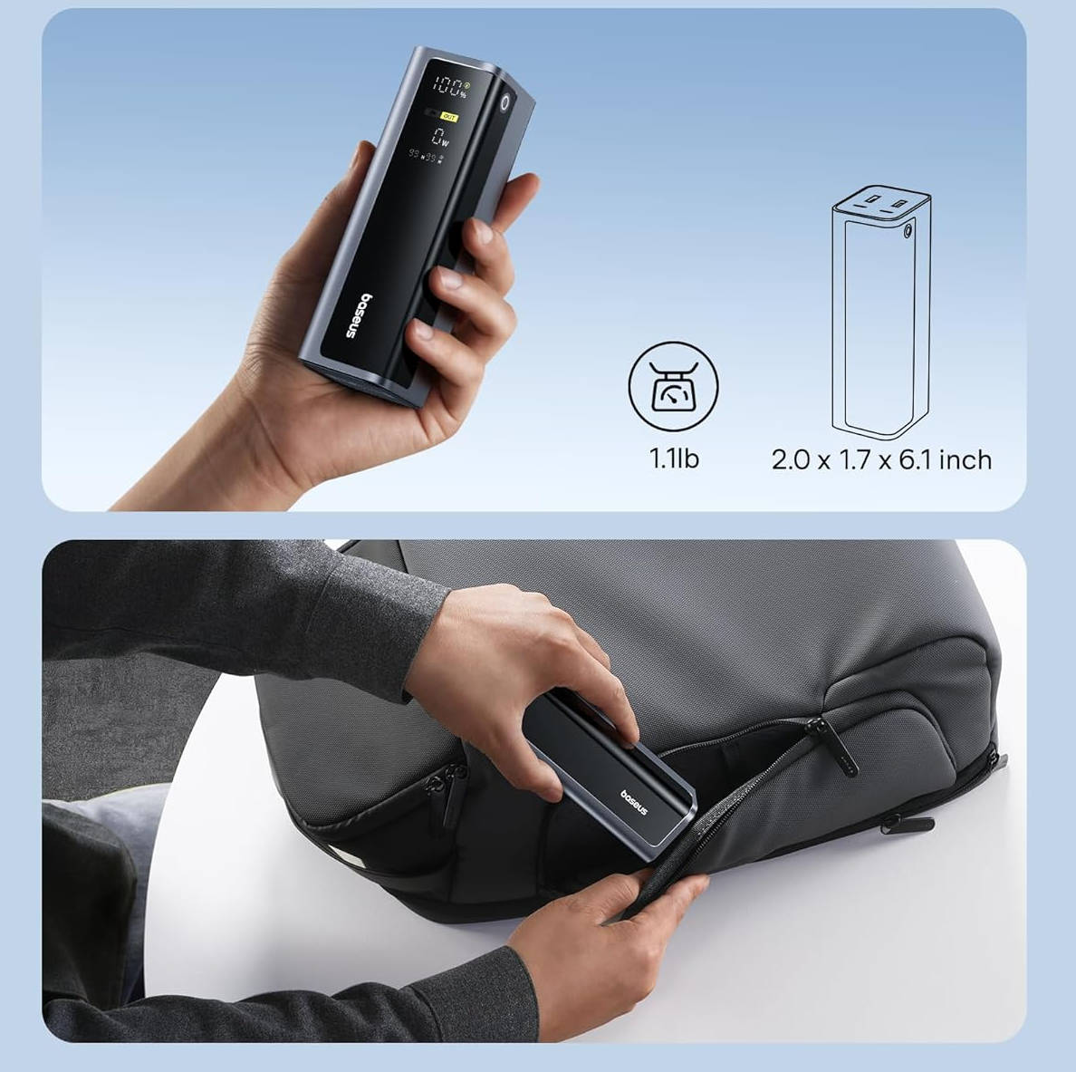 Baseus EnerGeek Power Bank. Imagen: Baseus