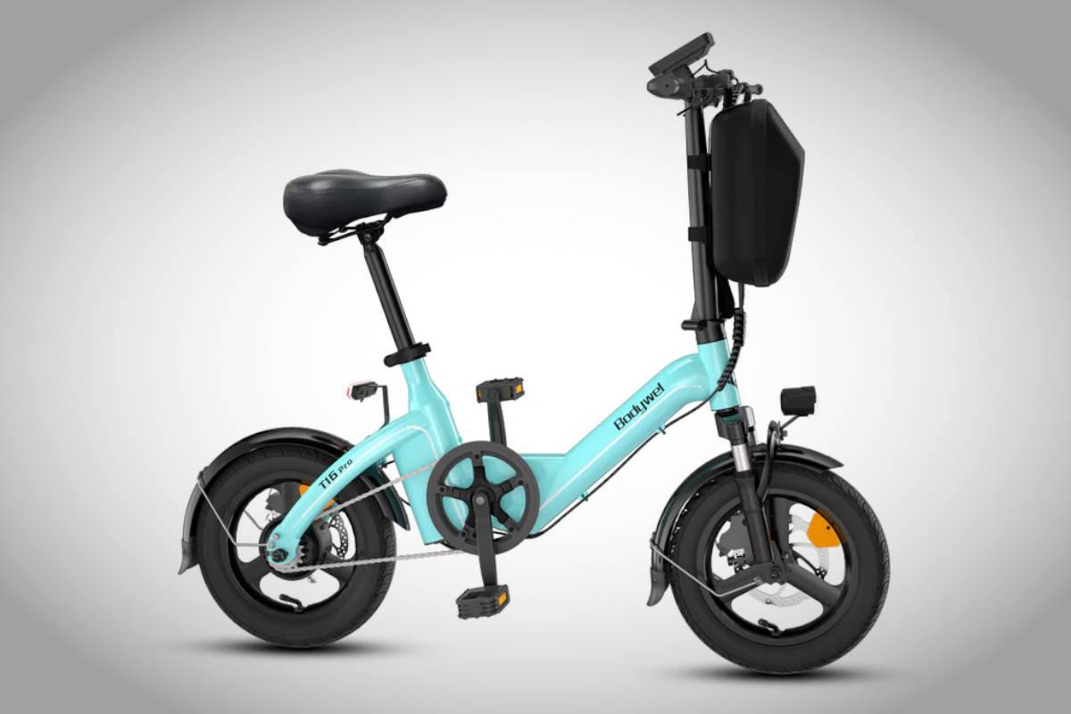 Bicicleta eléctrica plegable Bodywel T16PRO. Imagen: Bodywel