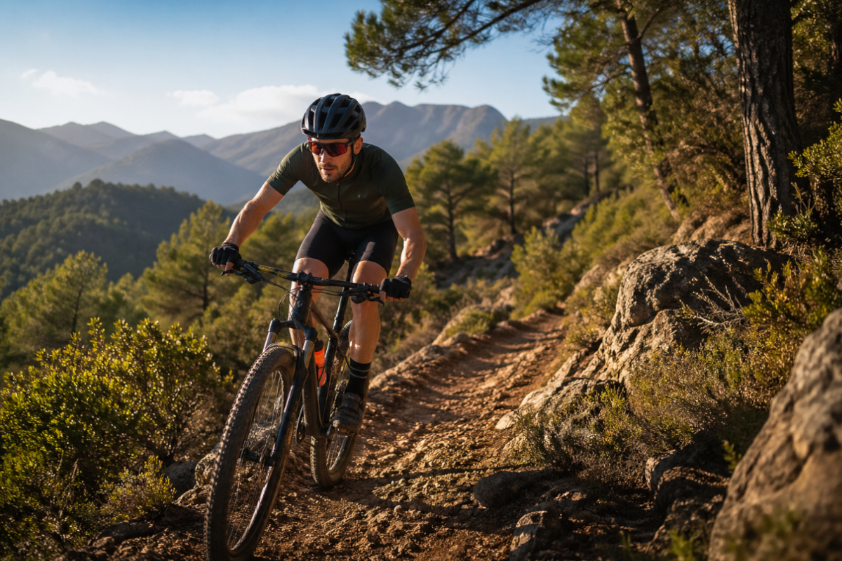 Ciclista en un sendero montañoso. Imagen: TodoMountainBike