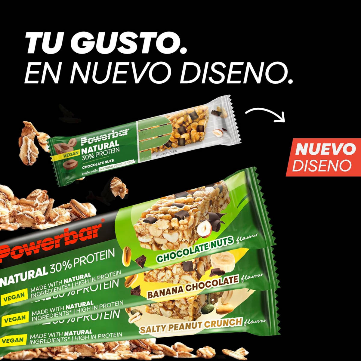 PowerBar Natural Protein Multiflavour Box. Imagen: PowerBar