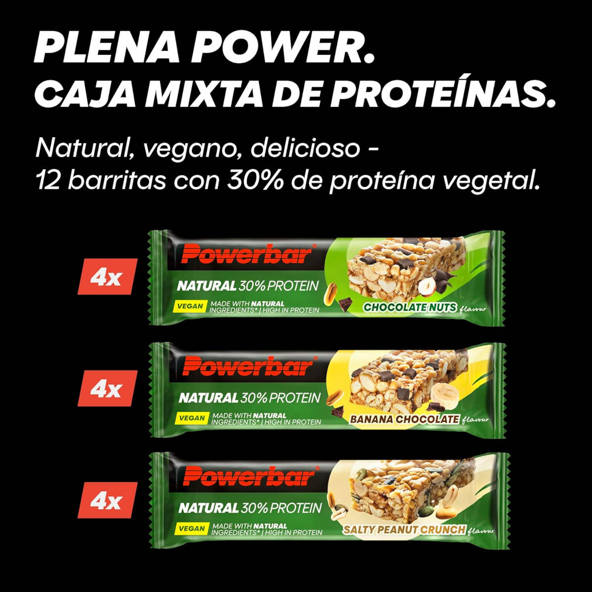 PowerBar Natural Protein Multiflavour Box. Imagen: PowerBar