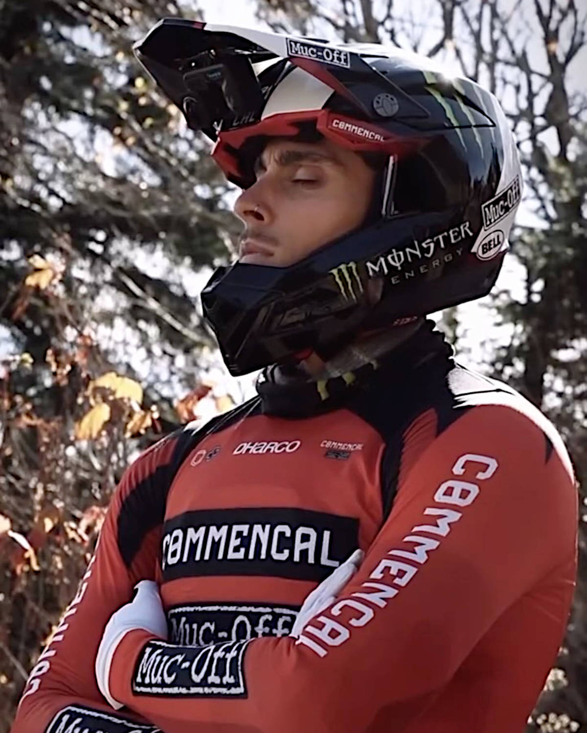 Amaury Pierron, integrante del equipo. Imagen: Commencal Muc-Off