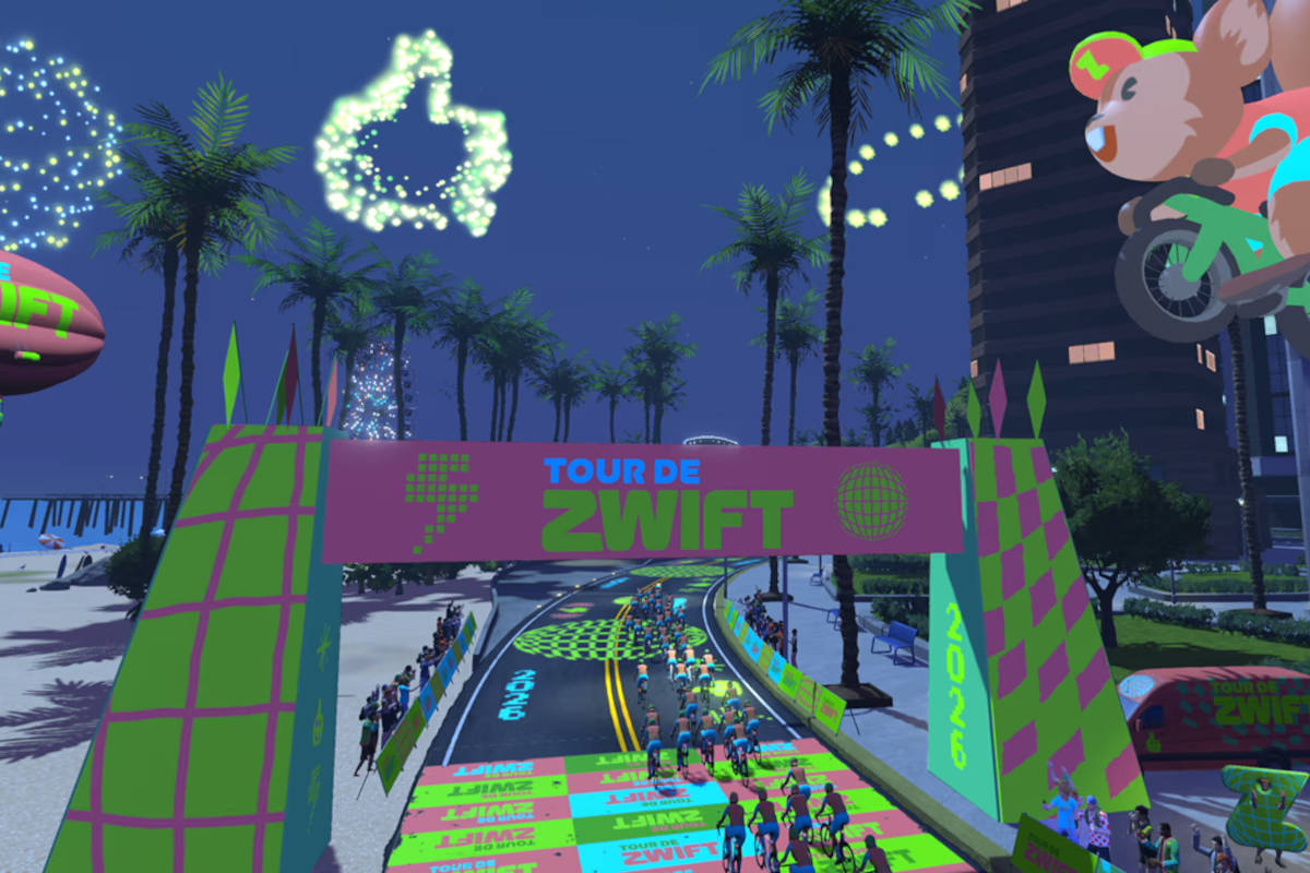 Tour de Zwift. Imagen: Zwift