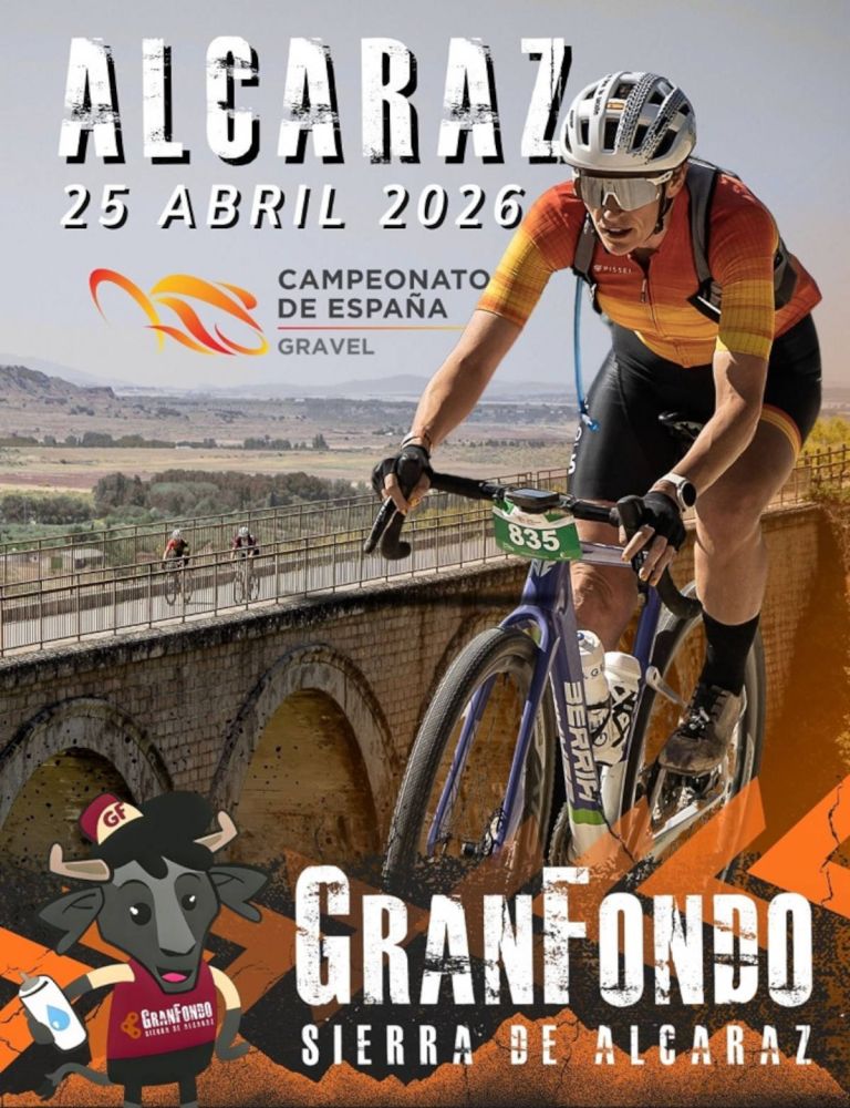 Alcaraz pone a prueba el Gravel nacional con un Campeonato de España de 120 km entre repechos, pistas rápidas y paisaje de sierra