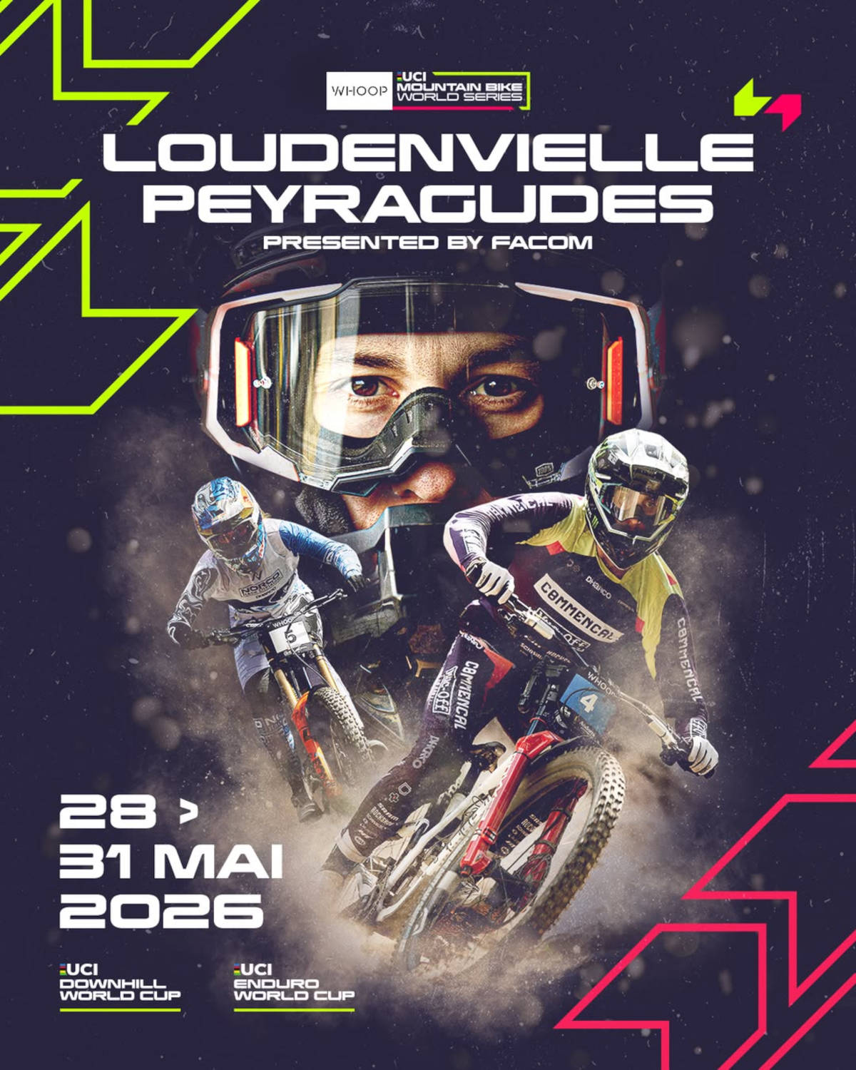 Copa del Mundo de Descenso en Loudenvielle. Imagen: WHOOP UCI Mountain Bike World Series