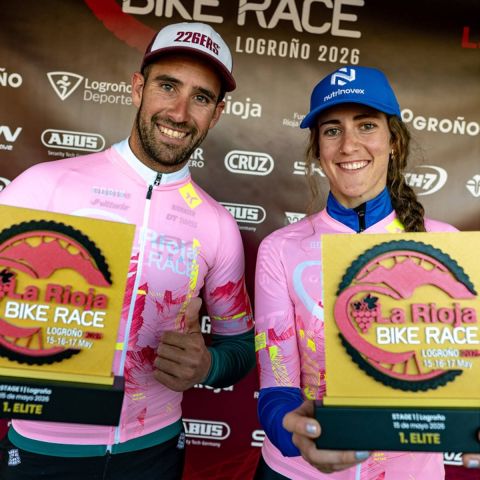 Felipe Orts y Catalina Vidaurre golpean primero en una Rioja Bike Race 2026 endurecida por el tiempo