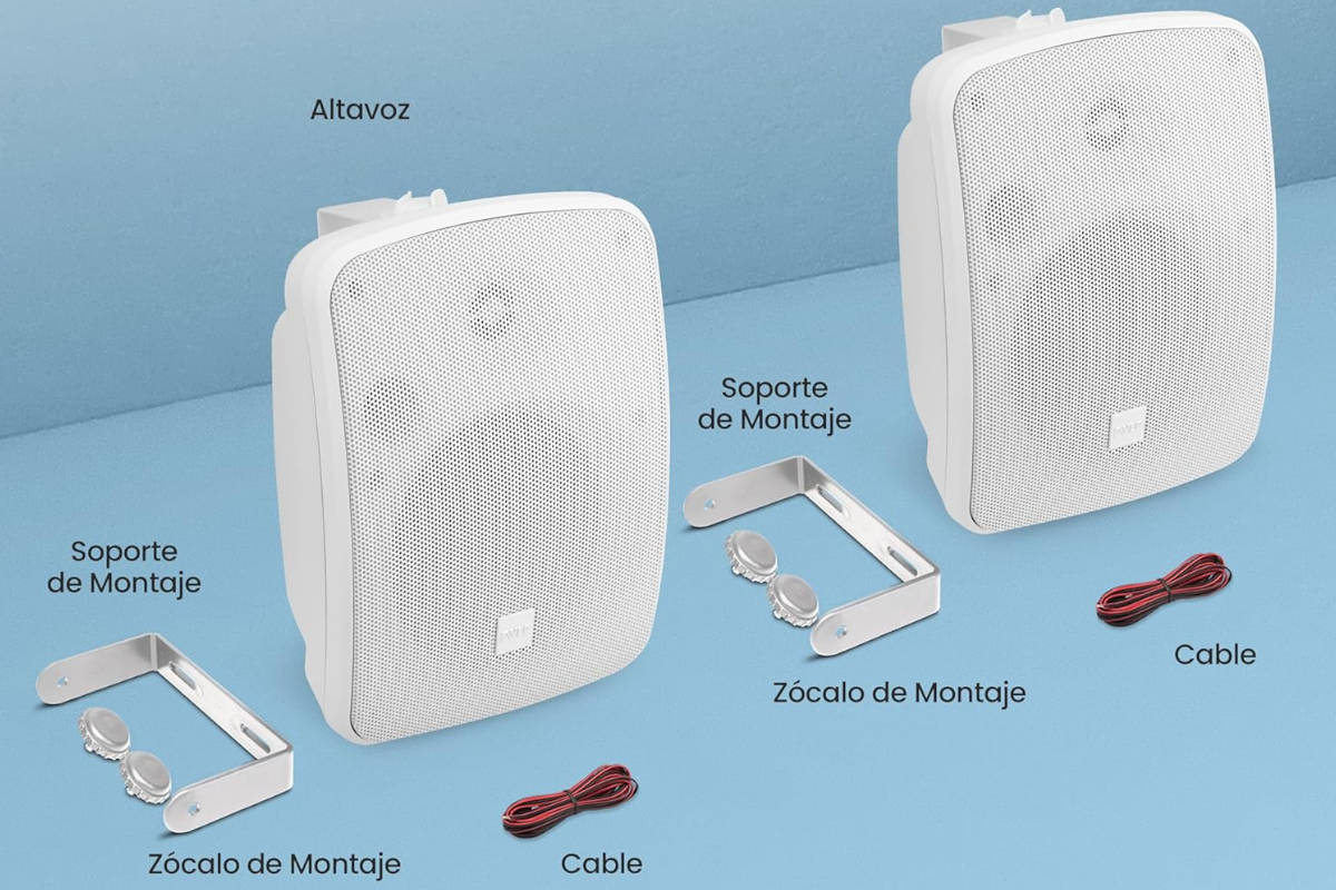Altavoces inalambricos Pyle. Imagen: Pyle