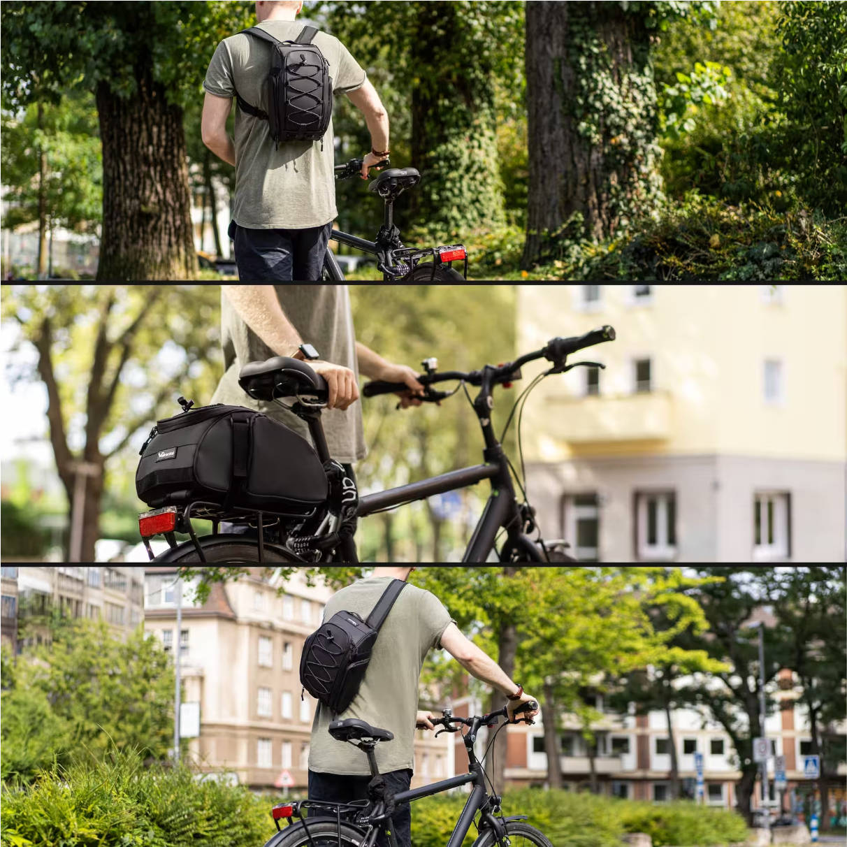 Mochila multifuncional para ciclismo. Imagen: Decathlon