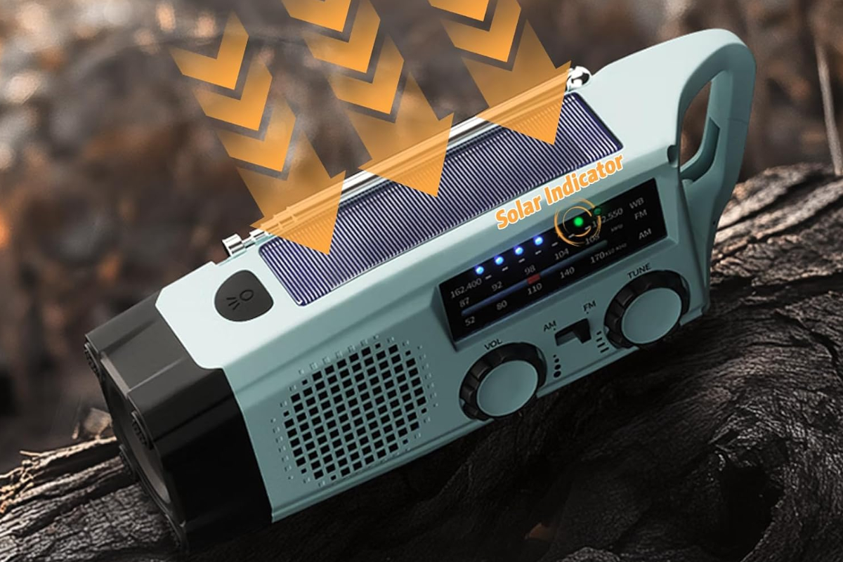 Radio de emergencia portátil. Imagen: Gemmac