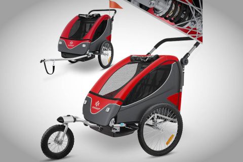 ¿Merece la pena el remolque infantil para bici más vendido de Amazon? Así es el KESSER 2 en 1 para rutas en familia