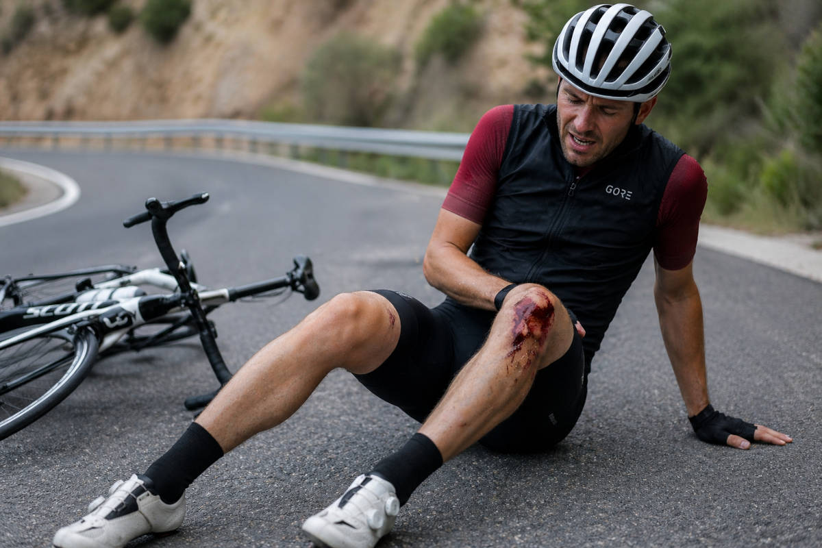 Ciclista herido. Imagen: TodoMountainBike