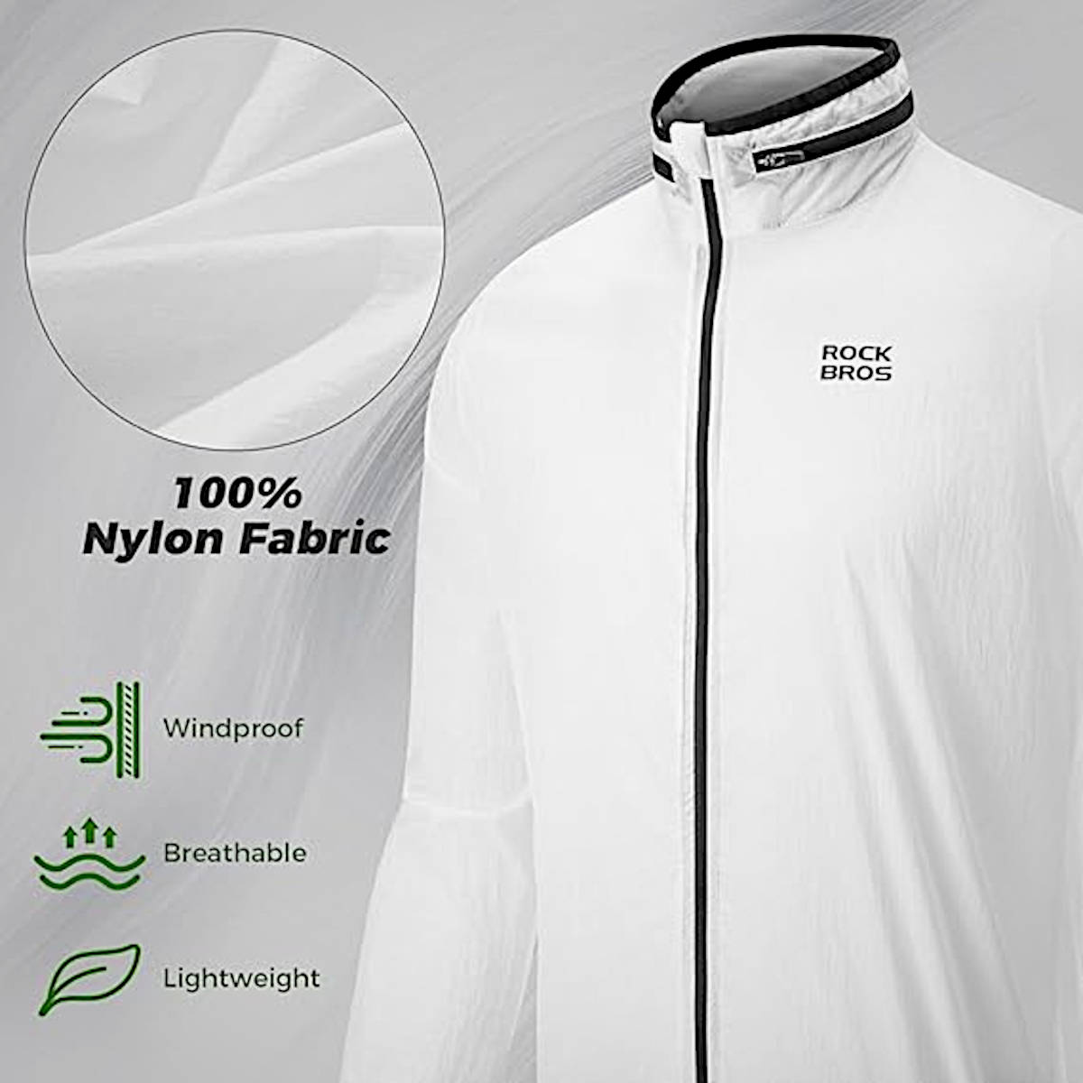 Chaqueta reflectante con autocarga de luz. Imagen: Rockbros