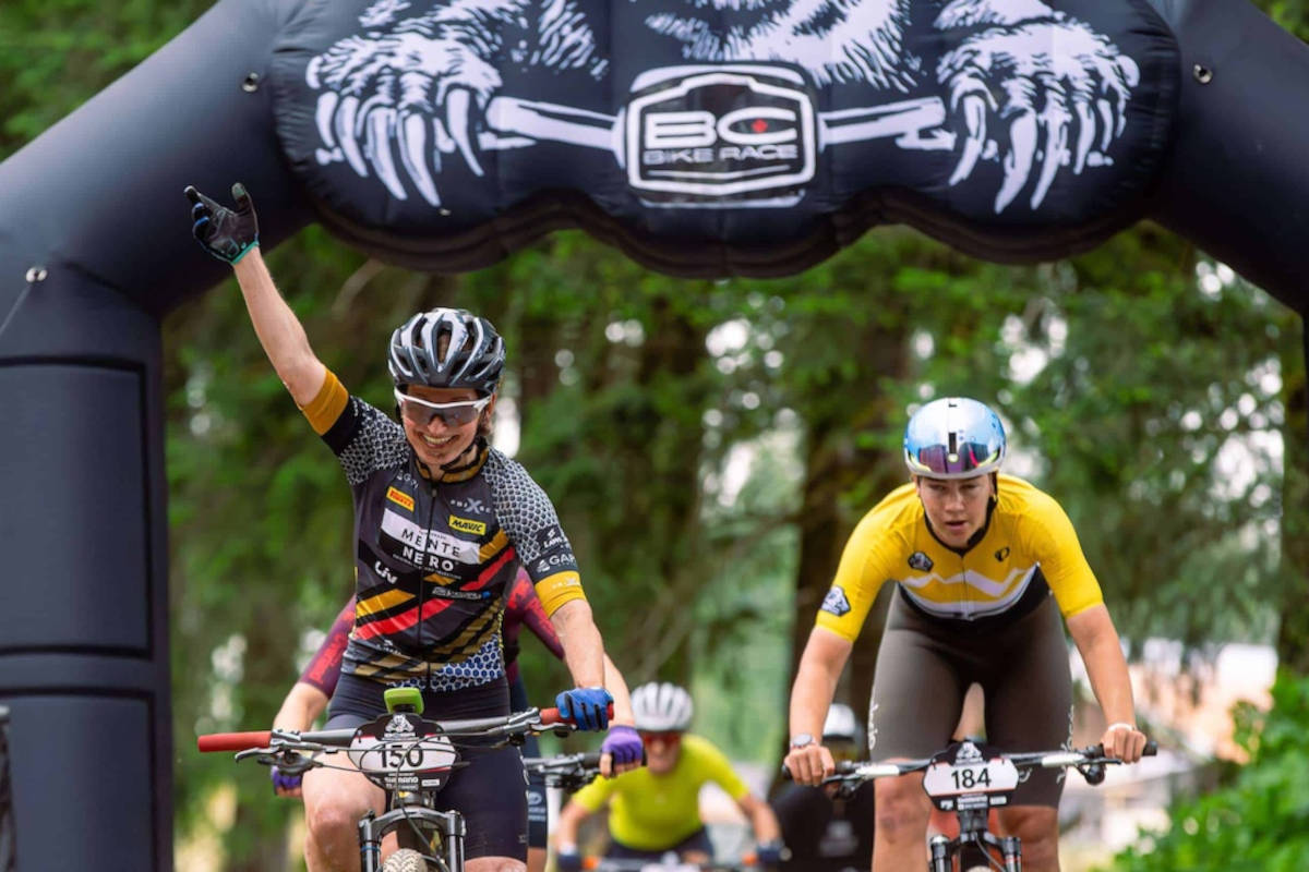 Sandra Walter, ganadora de la segunda etapa. Imagen: BC Bike Race