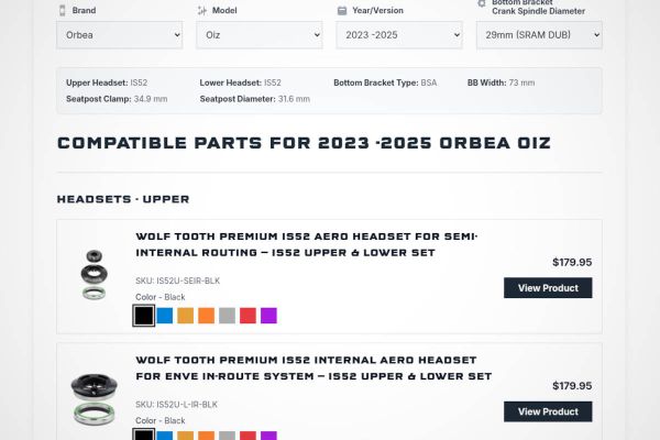 Wolf Tooth lanza un buscador de piezas para acabar con el caos de compatibilidades en la bici